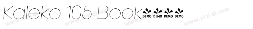 Kaleko 105 Book字体转换 Kaleko 105 Book字体转换